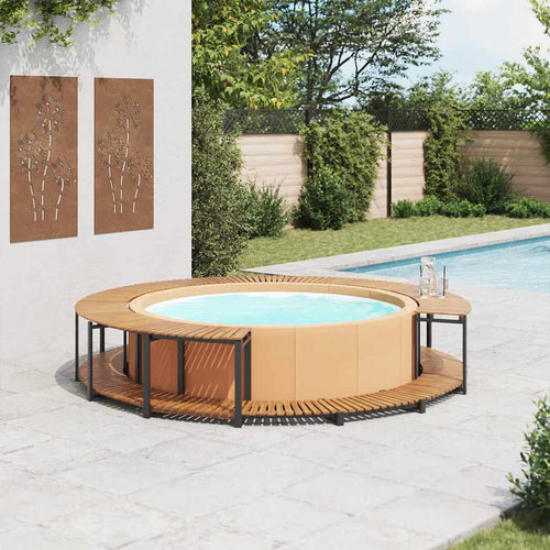 Spa-Ombouw 273X53 Cm Massief Acaciahout