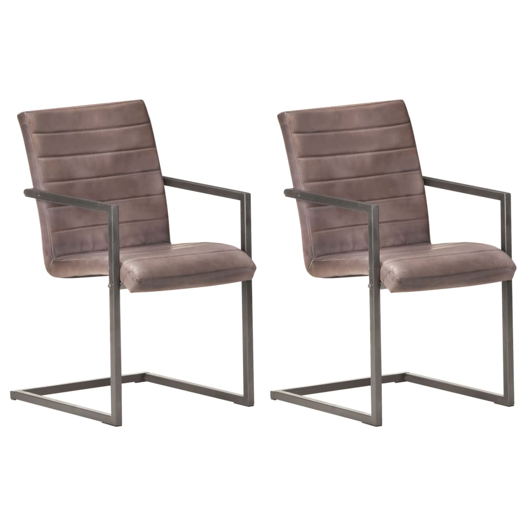 Eetkamerstoelen Echt Leer Bruin
