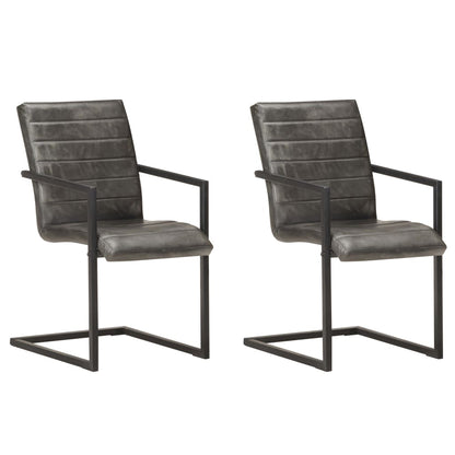 Eetkamerstoelen Echt Leer Bruin
