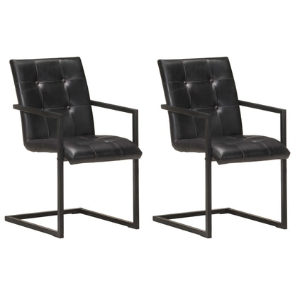Eetkamerstoelen Echt Leer Bruin