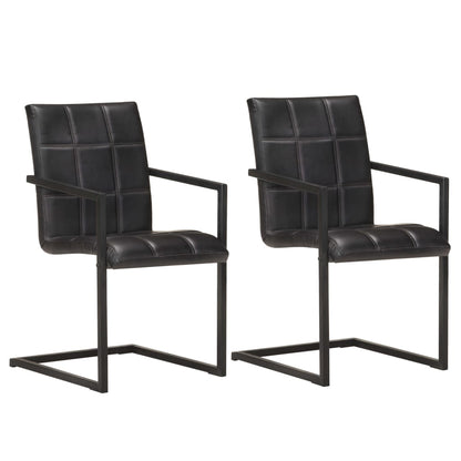 Eetkamerstoelen Echt Leer Bruin