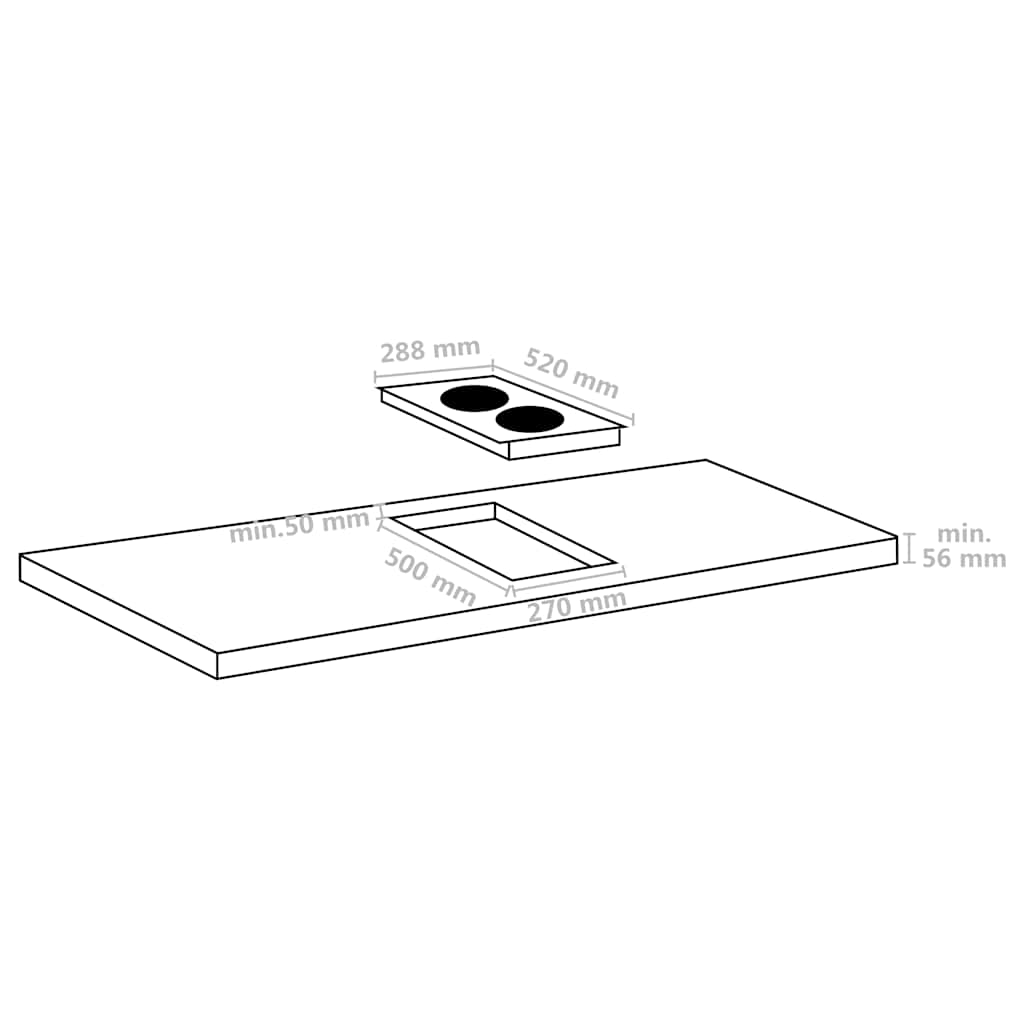 Inductiekookplaat Flexizone 2 Kookzones Aanraakbediening