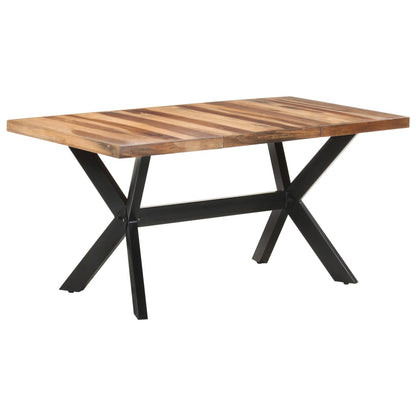 Eettafel Hout Met Honingkleurige Afwerking
