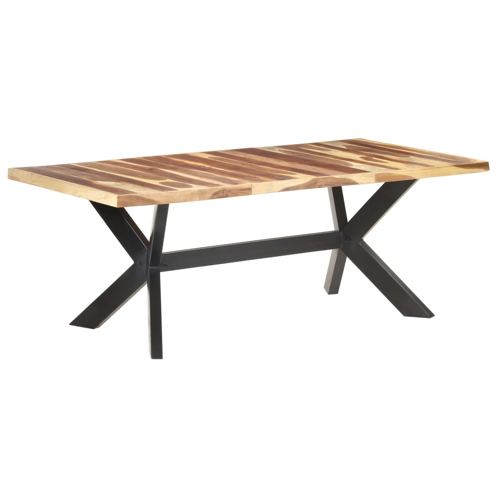 Eettafel Hout Met Honingkleurige Afwerking