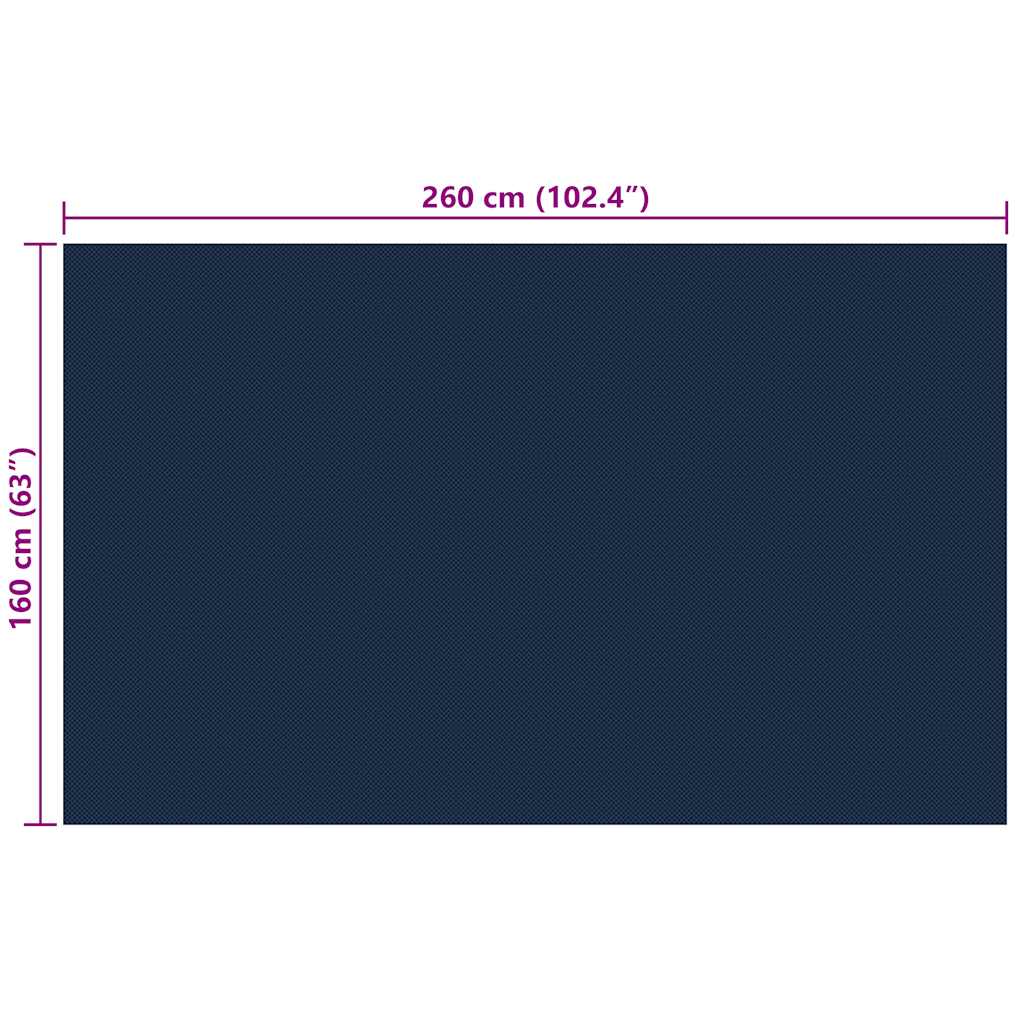 Zwembadfolie Solar Drijvend Pe Zwart En Blauw
