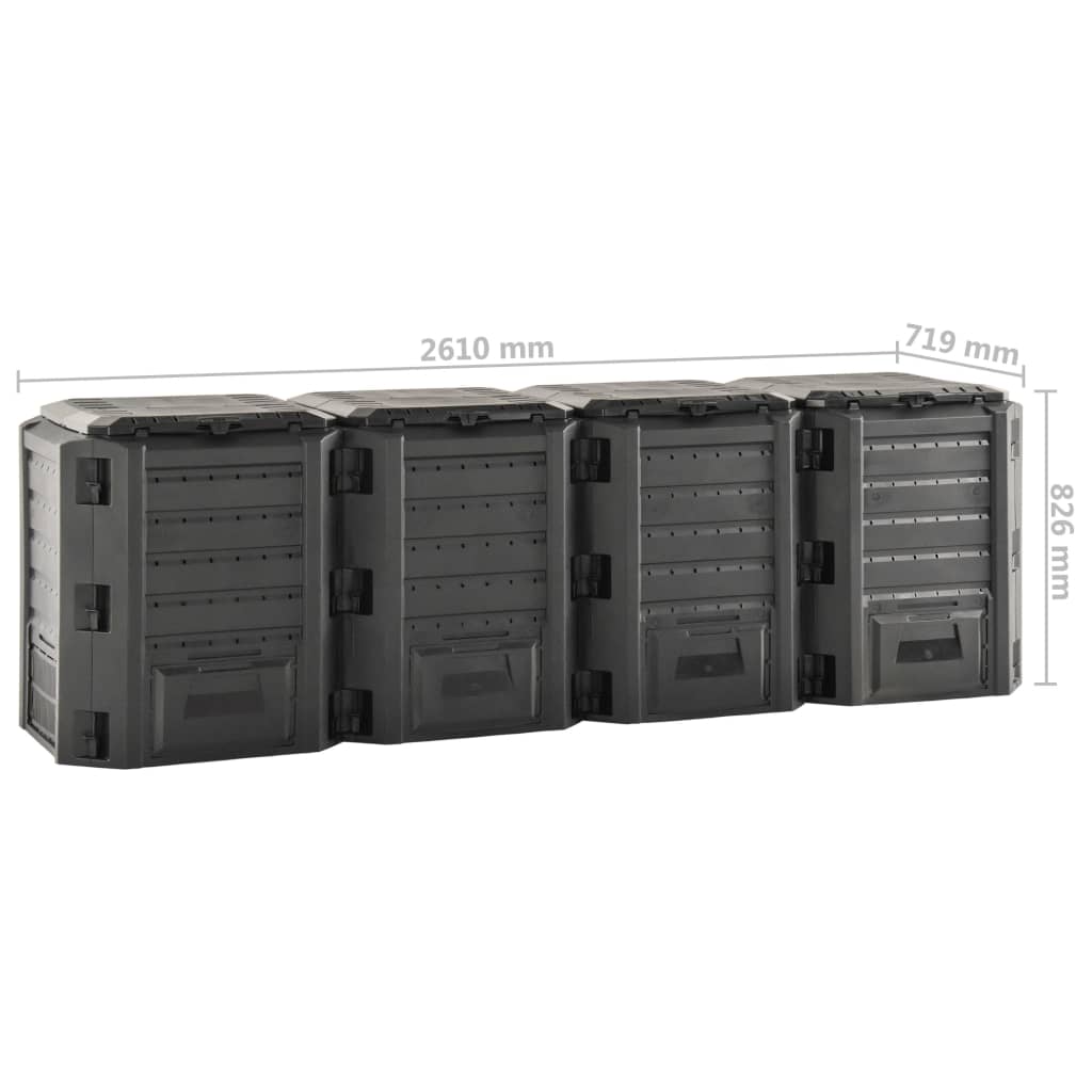 Compostbak Zwart