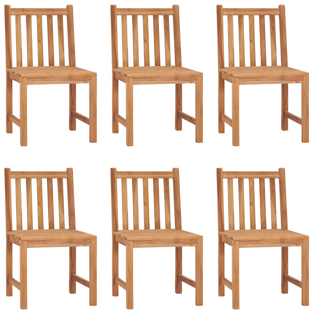 7-Delige Tuinset 120X70 Cm Massief Teakhout