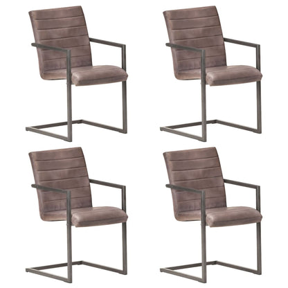 Eetkamerstoelen Echt Leer Bruin