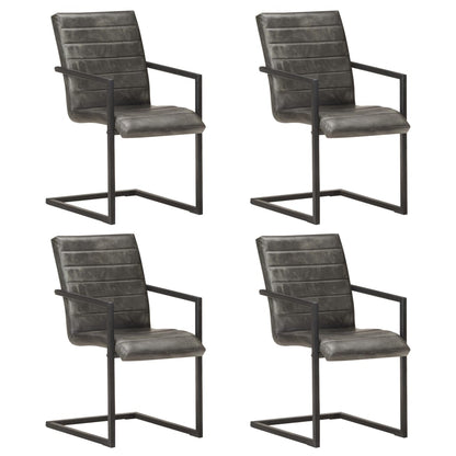 Eetkamerstoelen Echt Leer Bruin
