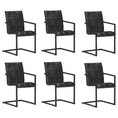Eetkamerstoelen Echt Leer Bruin
