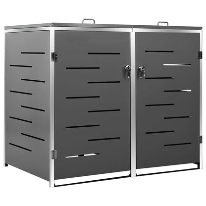 Containerberging Dubbel 138X77,5X112,5 Cm Roestvrij Staal