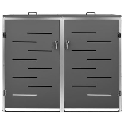 Containerberging Dubbel 138X77,5X112,5 Cm Roestvrij Staal