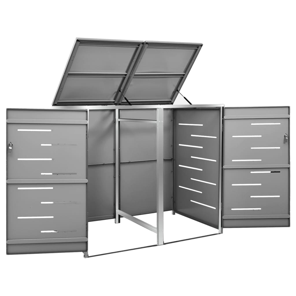 Containerberging Dubbel 138X77,5X112,5 Cm Roestvrij Staal