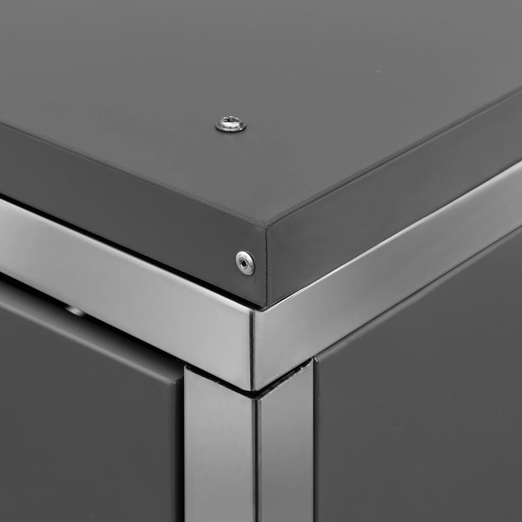 Containerberging Dubbel 138X77,5X112,5 Cm Roestvrij Staal