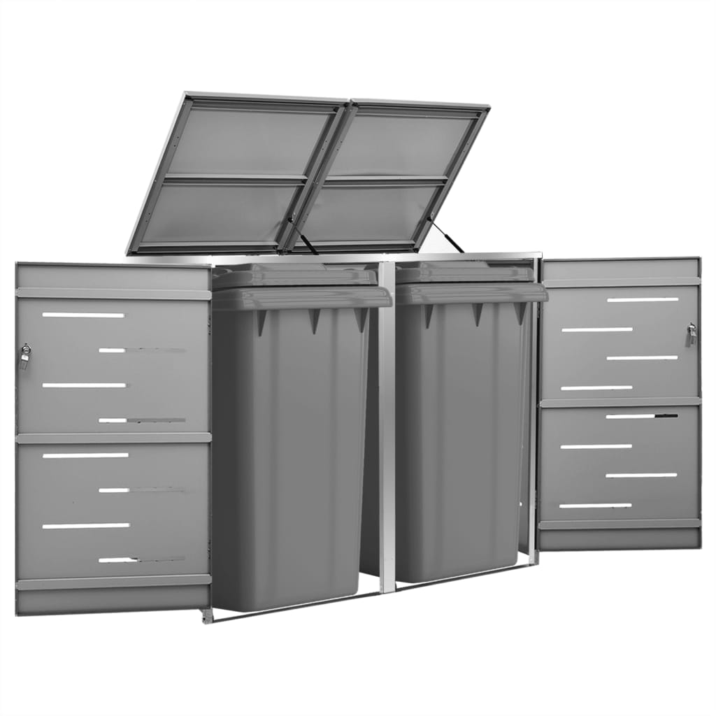 Containerberging Dubbel 138X77,5X112,5 Cm Roestvrij Staal