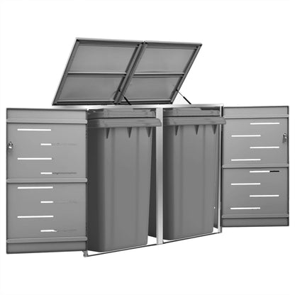 Containerberging Dubbel 138X77,5X112,5 Cm Roestvrij Staal