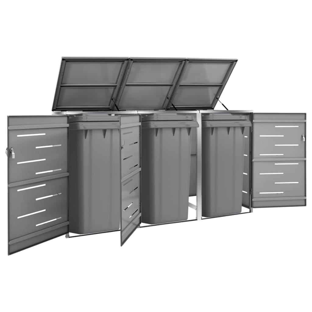 Containerberging Dubbel 138X77,5X112,5 Cm Roestvrij Staal
