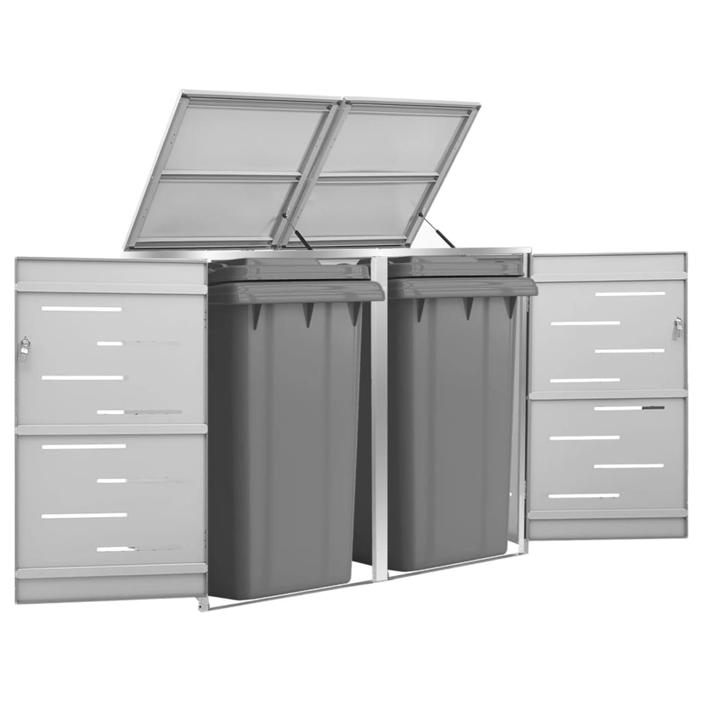 Containerberging Dubbel 138X77,5X112,5 Cm Roestvrij Staal