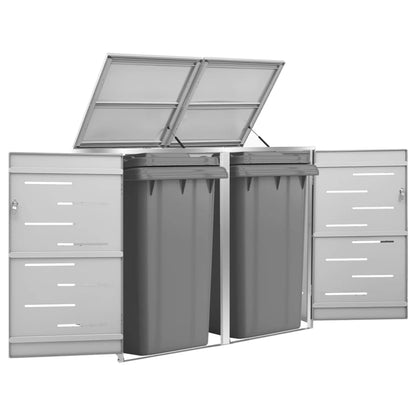 Containerberging Dubbel 138X77,5X112,5 Cm Roestvrij Staal