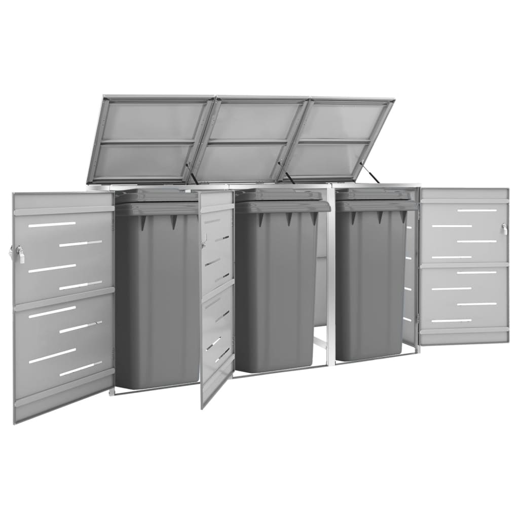 Containerberging Dubbel 138X77,5X112,5 Cm Roestvrij Staal