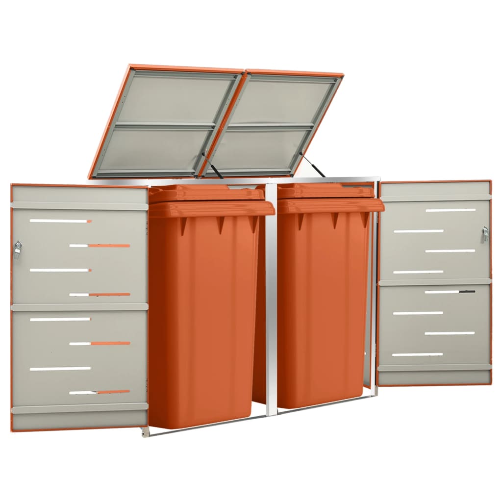 Containerberging Dubbel 138X77,5X112,5 Cm Roestvrij Staal