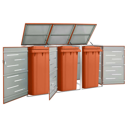Containerberging Dubbel 138X77,5X112,5 Cm Roestvrij Staal
