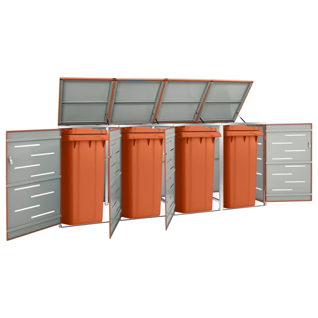 Containerberging Dubbel 138X77,5X112,5 Cm Roestvrij Staal