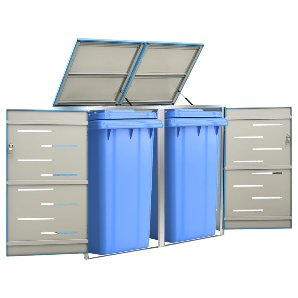 Containerberging Dubbel 138X77,5X112,5 Cm Roestvrij Staal