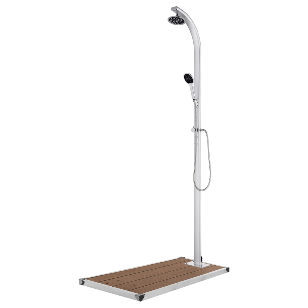 Buitendouche Met E Basis 220 Cm Aluminium