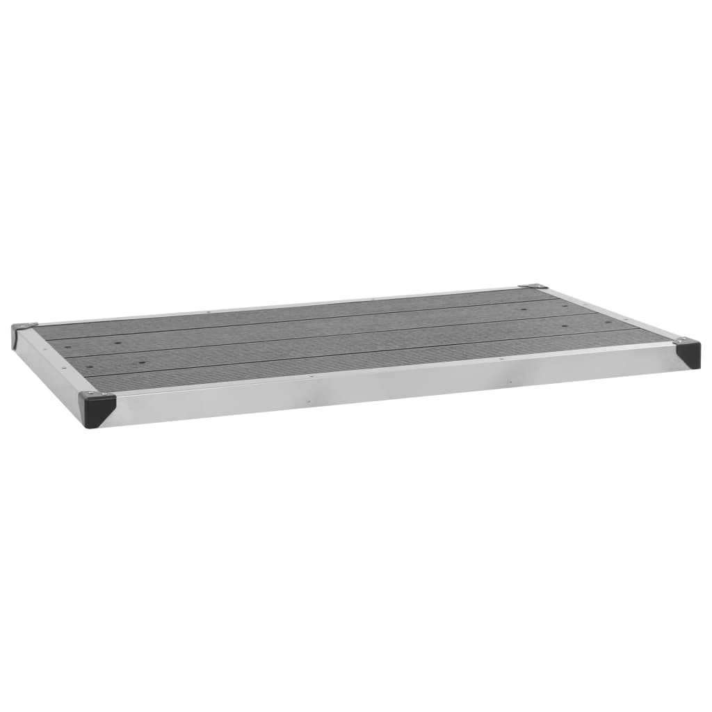 Buitendouche Met Grijze Basis 220 Cm Roestvrij Staal