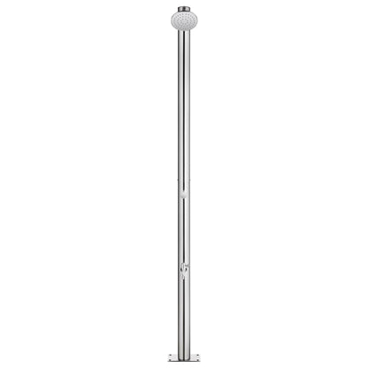 Buitendouche Met Grijze Basis 220 Cm Roestvrij Staal