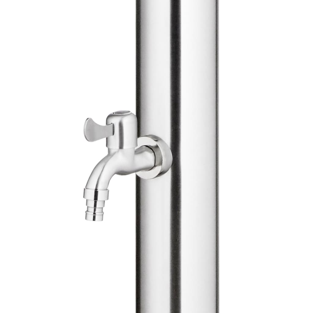 Buitendouche Met Grijze Basis 220 Cm Roestvrij Staal