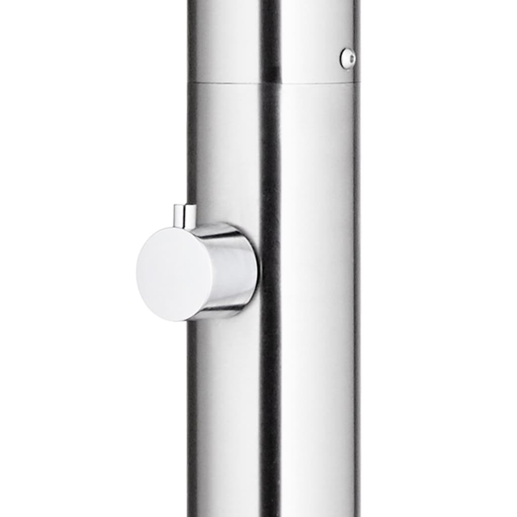 Buitendouche Met Grijze Basis 220 Cm Roestvrij Staal