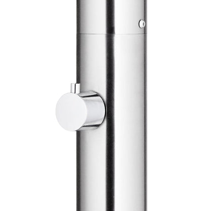 Buitendouche Met Grijze Basis 220 Cm Roestvrij Staal