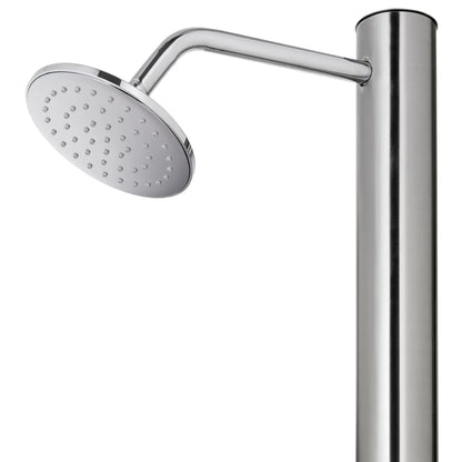 Buitendouche Met Grijze Basis 220 Cm Roestvrij Staal
