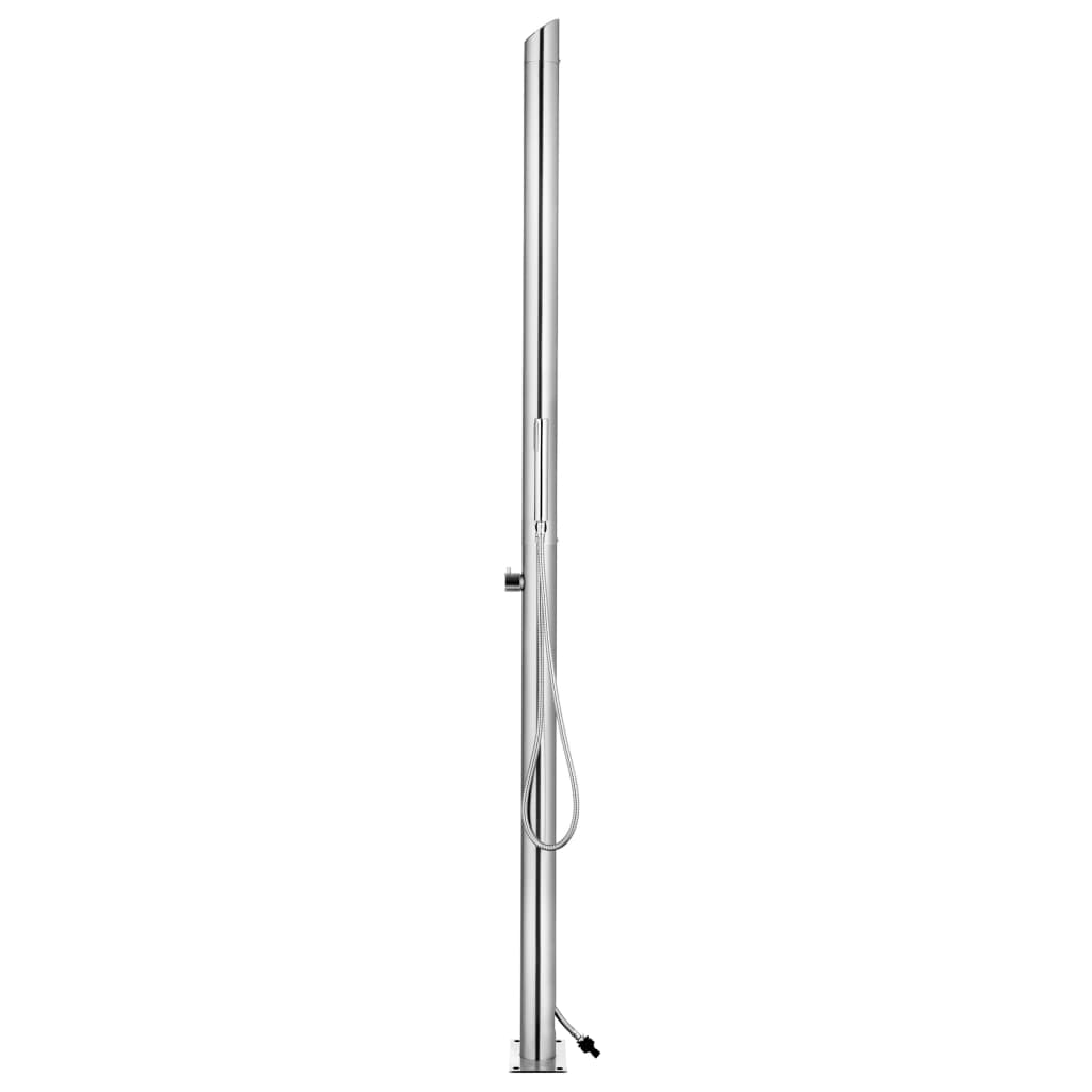 Buitendouche Met Grijze Basis 225 Cm Roestvrij Staal