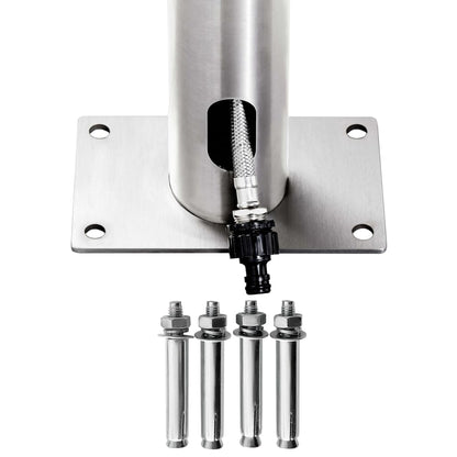 Buitendouche Met Grijze Basis 225 Cm Roestvrij Staal