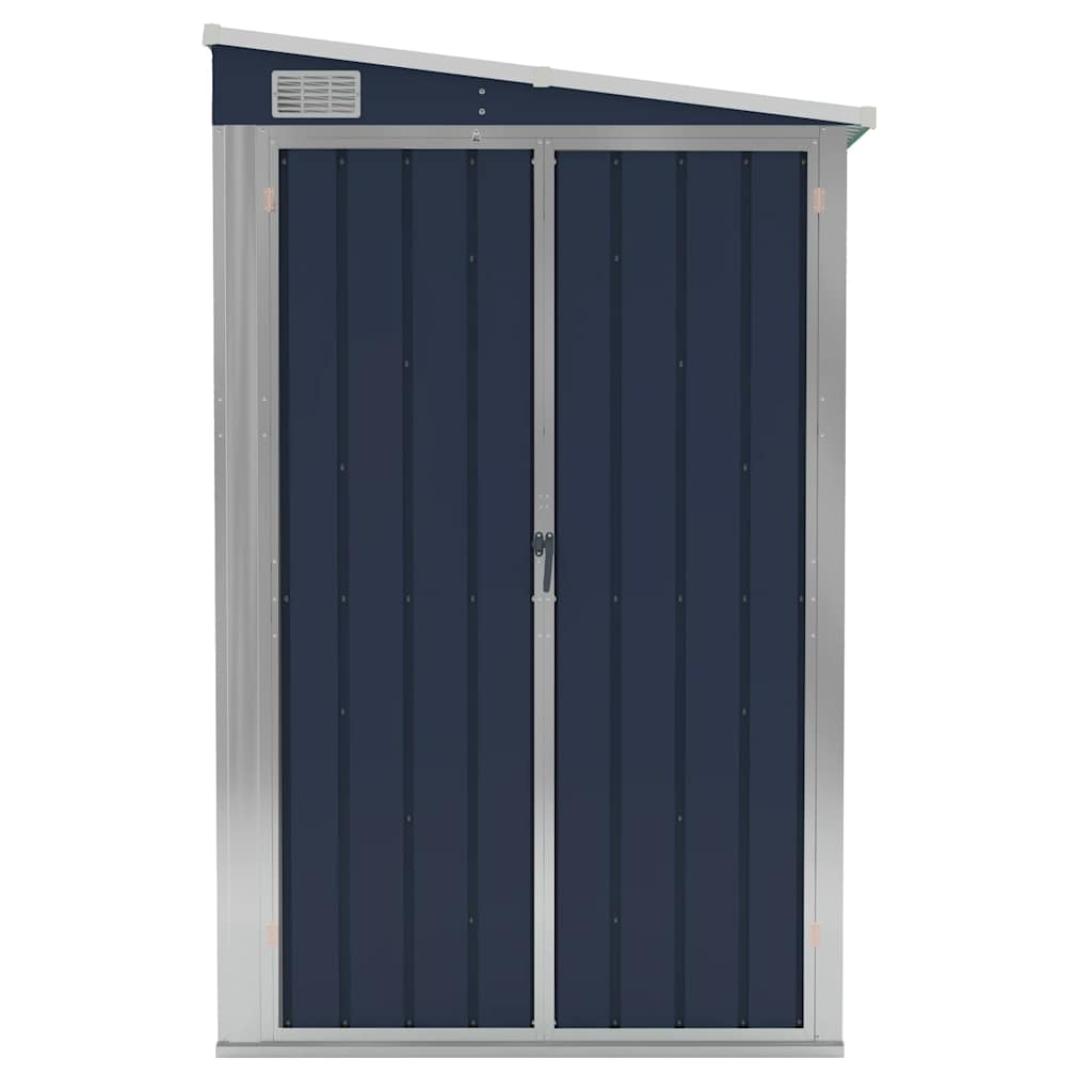 Tuinschuur Wandmontage 118X100X178 Cm Staal Antracietkleurig