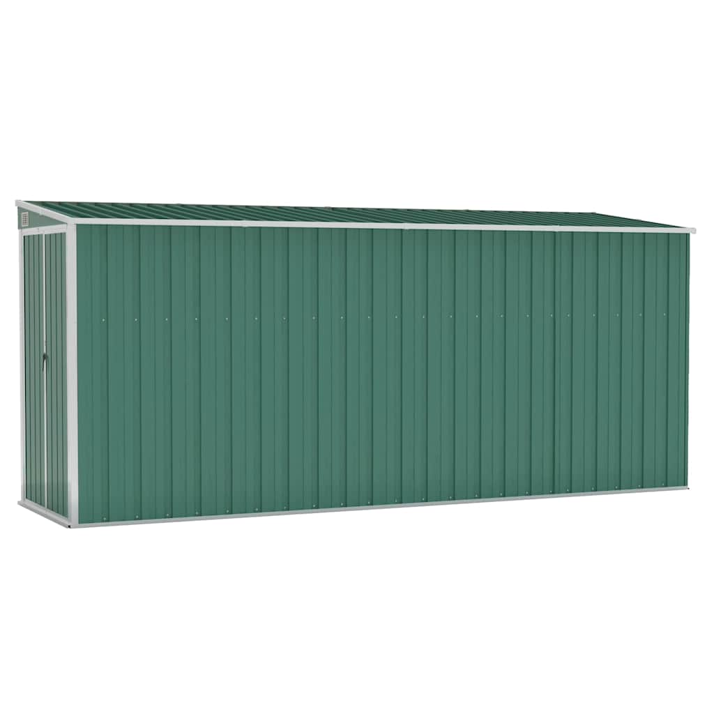 Tuinschuur Wandmontage 118X382X178 Cm Staal Groen