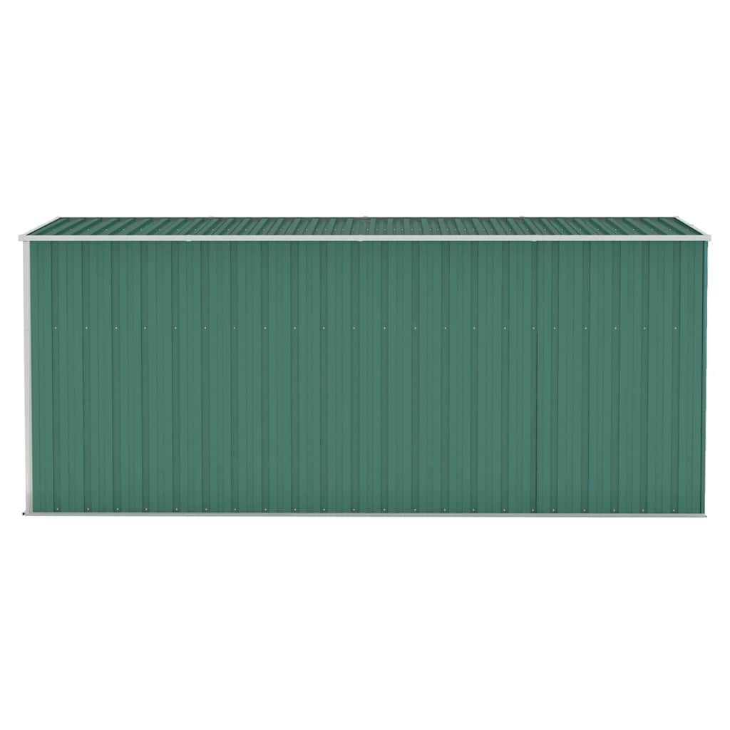 Tuinschuur Wandmontage 118X382X178 Cm Staal Groen