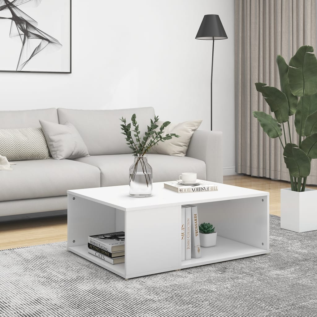 Salontafel 90X67X33 Cm Bewerkt Hout Kleurig
