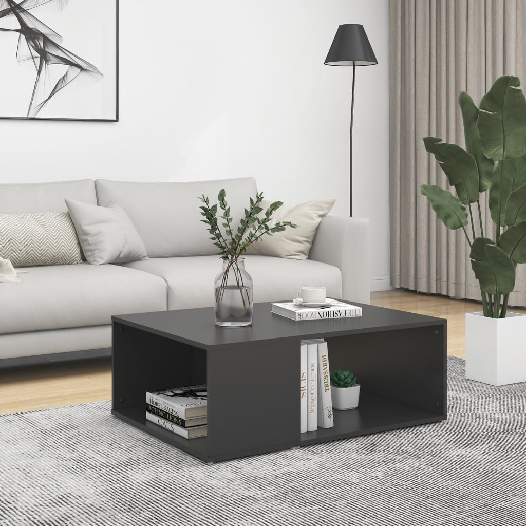Salontafel 90X67X33 Cm Bewerkt Hout Kleurig