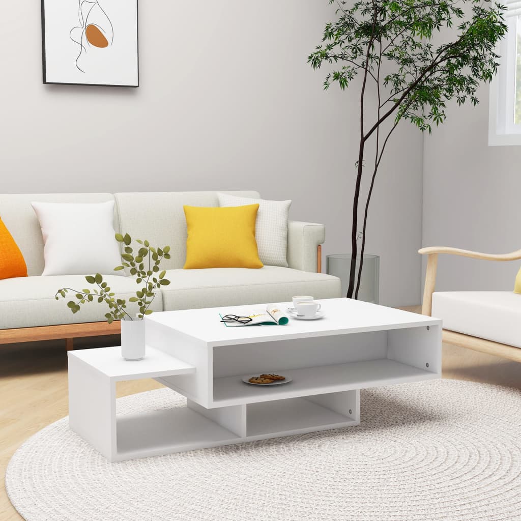 Salontafel 105X55X32 Cm Bewerkt Hout Kleurig
