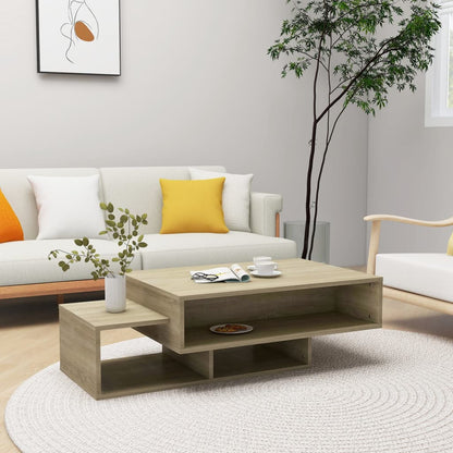 Salontafel 105X55X32 Cm Bewerkt Hout Kleurig