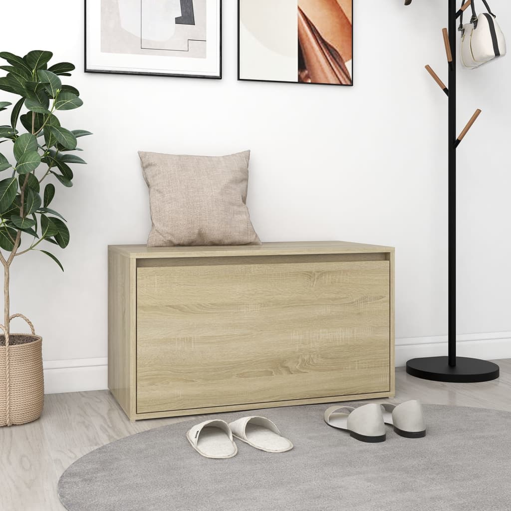 Halbankje 80X40X45 Cm Bewerkt Hout Kleurig