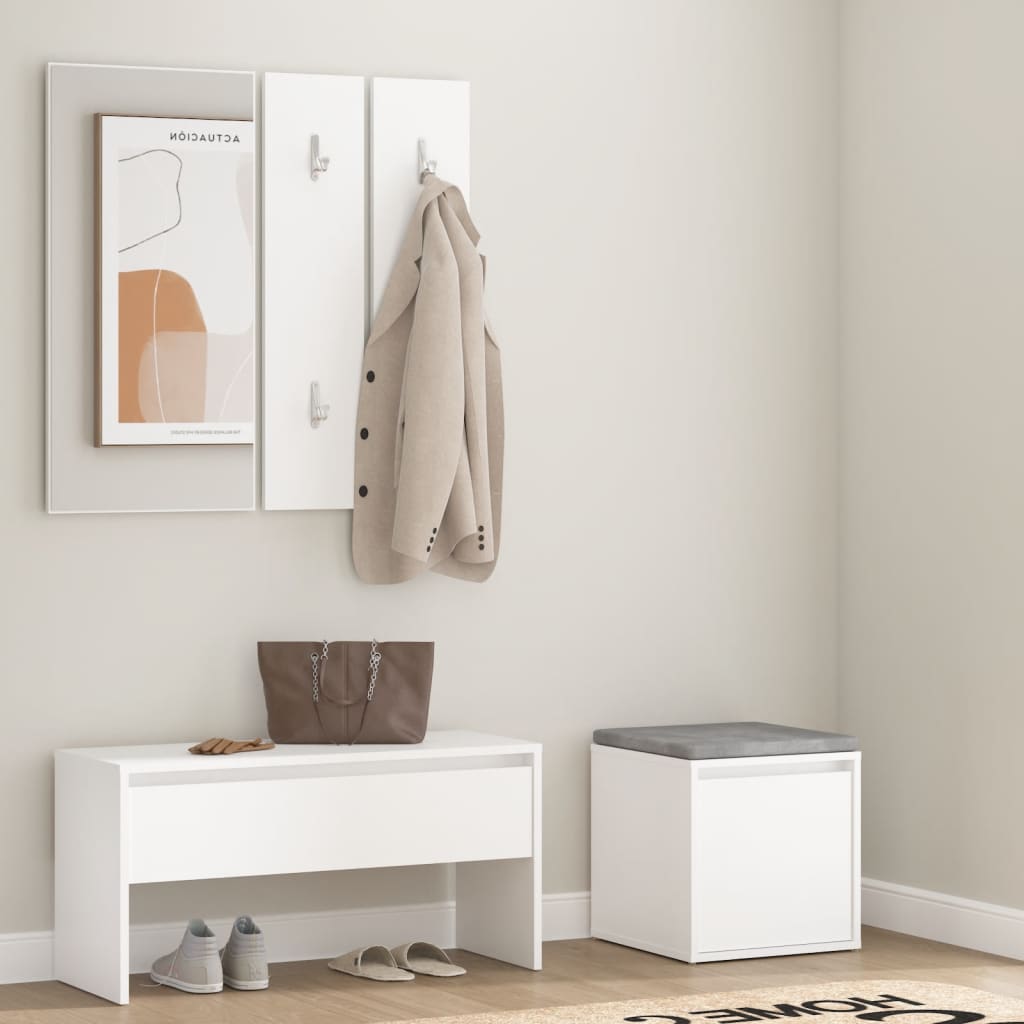 Halmeubelset Bewerkt Hout Kleurig