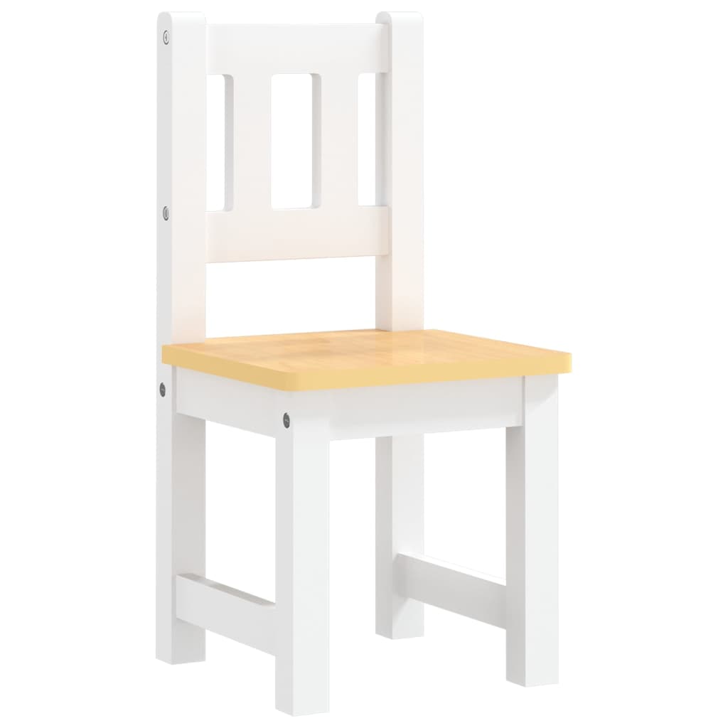 3-Delige Kindertafel- En Stoelenset Mdf En Grijs