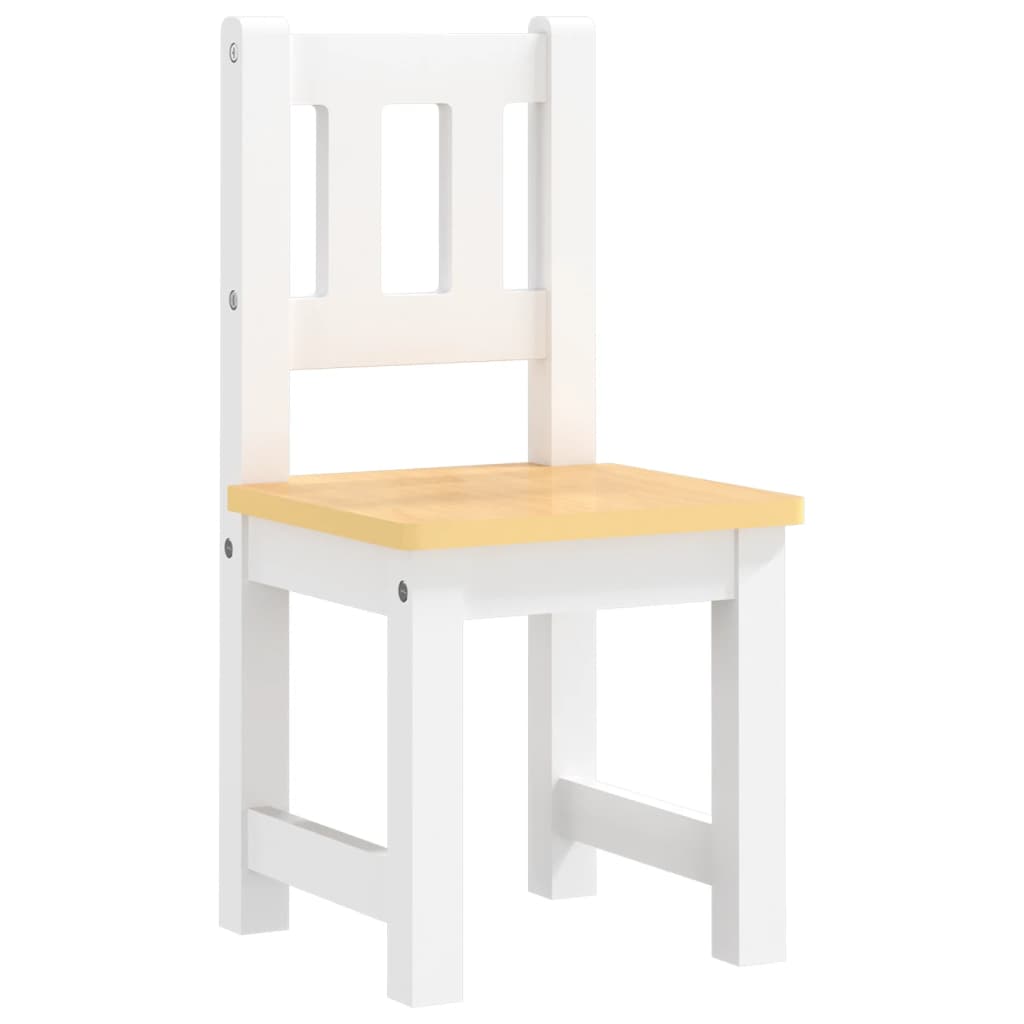 4-Delige Kindertafel- En Stoelenset Mdf
