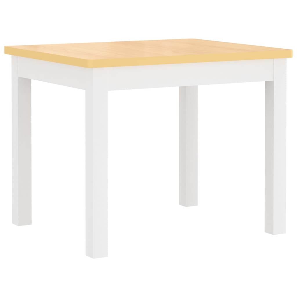 4-Delige Kindertafel- En Stoelenset Mdf
