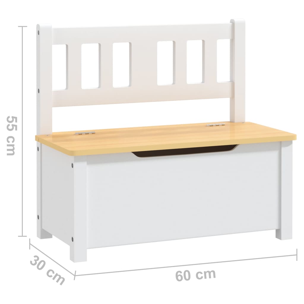 4-Delige Kindertafel- En Stoelenset Mdf